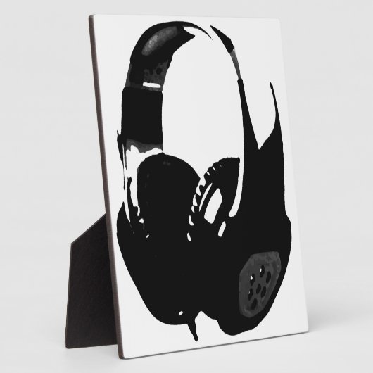 Pop Art Headphone Fotoplatte (Seite)