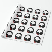 Pop Art Headphone Geschenkpapier (Ungerollt)