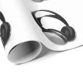 Pop Art Headphone Geschenkpapier (Rolleneckpunkt)