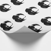 Pop Art Headphone Geschenkpapier (Ecke)