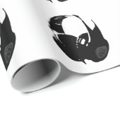 Pop Art Headphone Geschenkpapier (Rolleneckpunkt)