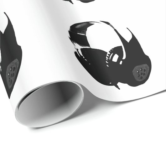 Pop Art Headphone Geschenkpapier (Rolleneckpunkt)