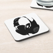 Pop Art Headphone Getränkeuntersetzer (Linke Seite)