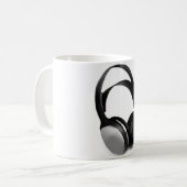 Pop Art Headphone Kaffeetasse (Vorderseite Links)