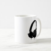 Pop Art Headphone Kaffeetasse (VorderseiteRechts)