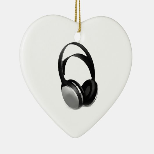 Pop Art Headphone Keramik Ornament (Rechts)