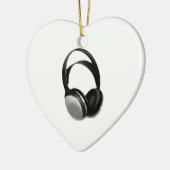 Pop Art Headphone Keramik Ornament (Links)