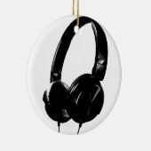 Pop Art Headphone Keramik Ornament (Rechts)