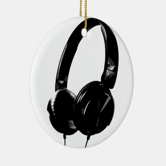 Pop Art Headphone Keramik Ornament (Rechts)