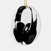 Pop Art Headphone Keramik Ornament (Rechts)
