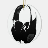 Pop Art Headphone Keramik Ornament (Links)