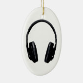 Pop Art Headphone Keramikornament (Rechts)