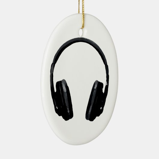 Pop Art Headphone Keramikornament (Rechts)