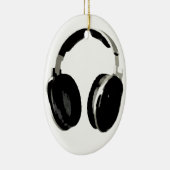 Pop Art Headphone Keramikornament (Rechts)