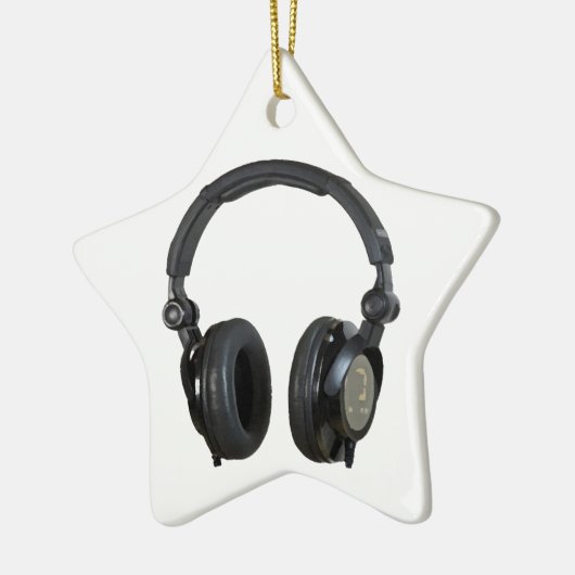 Pop Art Headphone Keramikornament (Links)