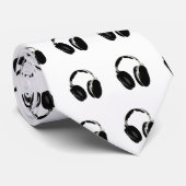 Pop Art Headphone Krawatte (Gerollt)