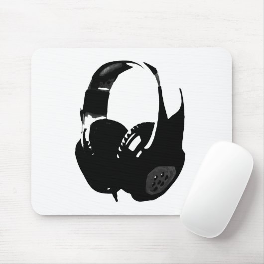 Pop Art Headphone Mousepad (Mit Mouse)