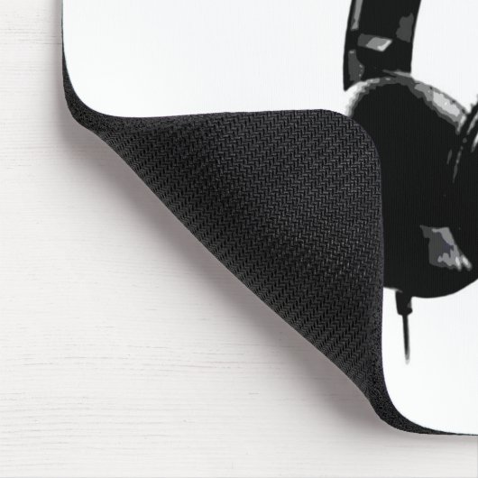 Pop Art Headphone Mousepad (Ecke)