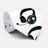 Pop Art Headphone Neck Wear Krawatte (Gerollt)