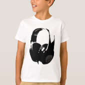 Pop Art Headphone T-Shirt (Vorderseite)