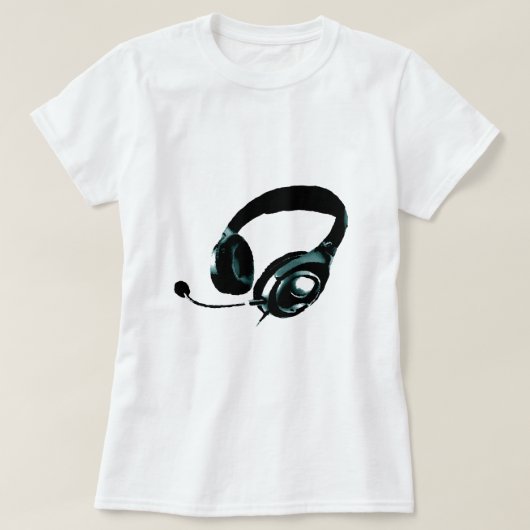 Pop Art Headphone T-Shirt (Design vorne)