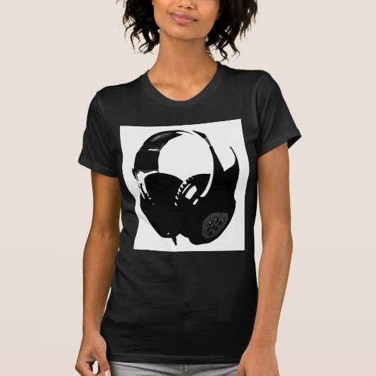 Pop Art Headphone T-Shirt (Vorderseite)