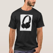 Pop Art Headphone T-Shirt (Vorderseite)