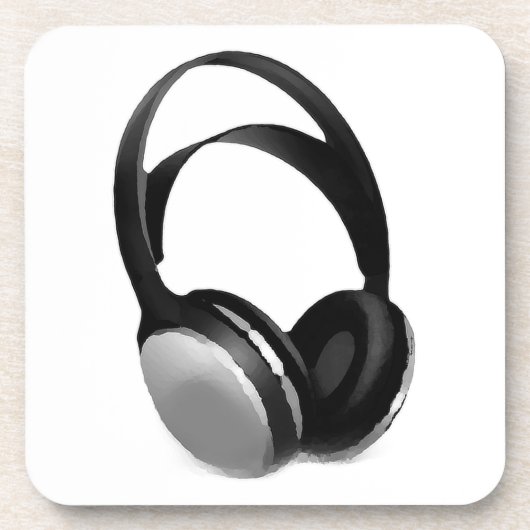 Pop Art Headphone Untersetzer (Vorderseite)