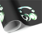 Pop Art Headphone Weihnachten Geschenkpapier (Rolleneckpunkt)