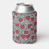 Pop Art Heart Pattern Dosenkühler (Kanne Rückseite)