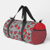 Pop Art Heart Pattern Duffle Bag (Rechte Ecke)