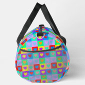Pop Art Heart Pattern Duffle Bag (Rechts)