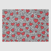 Pop Art Heart Pattern Seidenpapier (Vorderseite)