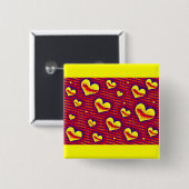 Pop Art Hearts Button (Vorne & Hinten)
