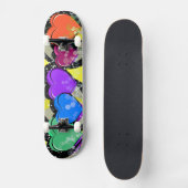 Pop Art Hearts Skateboard Deck (Vorderseite)