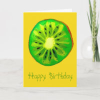 Pop Art hell Kiwi Geburtstag