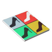 Pop Art High Heels Pumps Notizblock (angewinkelt)