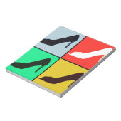 Pop Art High Heels Pumps Notizblock (Rotiert)