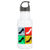 Pop Art High Heels Pumps Trinkflasche (Vorderseite)
