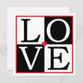 Pop Art Hochzeit Einladung (Vorne/Hinten)