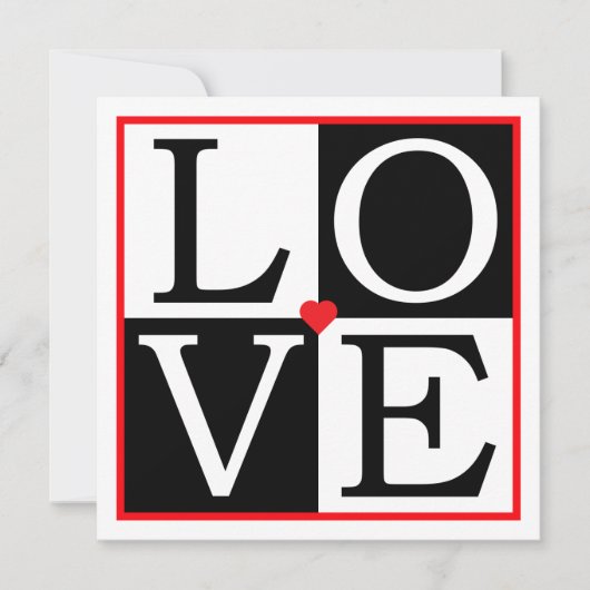 Pop Art Hochzeit Einladung (Vorderseite)