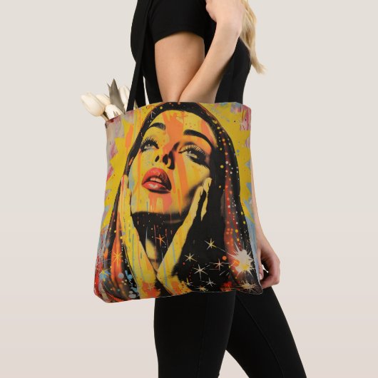 Pop Art Holy Mary Tasche (Von Nahem)