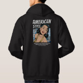 Pop Art Hoodie mit Classic American Design (Rückseite)