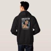 Pop Art Hoodie mit Classic American Design (Schwarz voll)