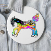 Pop Art HORSE Button (Beispiel)