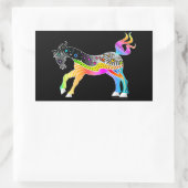 Pop Art HORSE Rechteckiger Aufkleber (Tasche)