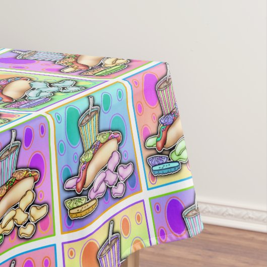POP ART HOT HUNDEN TISCHDECKE (Beispiel)