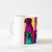 Pop Art Hund Kaffee Tasse (Vorderseite Links)