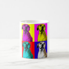 Pop Art Hund Kaffee Tasse
