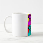 Pop Art Hund Kaffee Tasse (Links)